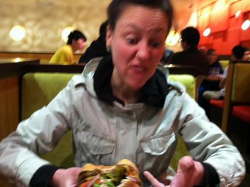 "This is dripping ALL OVER MY HAND!"