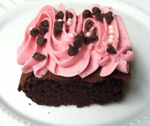 Blackberry chocolate brownie