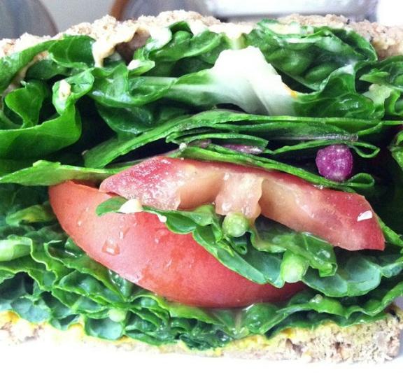 Perfect bread:greens ratio.