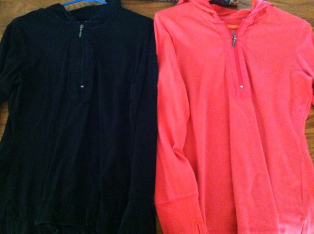 Same jacket, one pink and one black. I also had one in yellow that I gave away. 