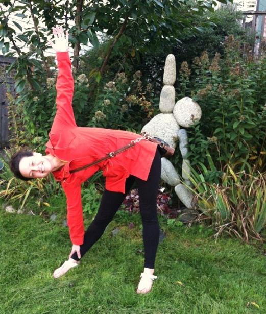 Yoga with the locals. 