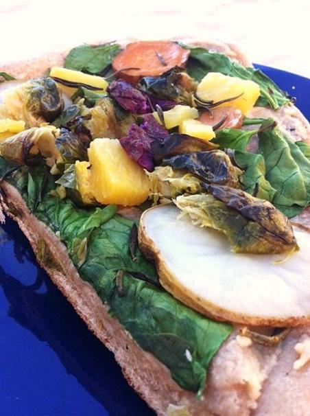 No cheese necessary for this vegan friendly grilled pizza! 