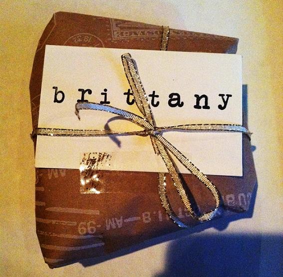 Personalized/hand stamped gift. Swoon. 