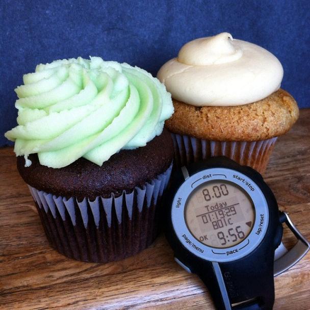 I totally had a giant bowl of vegetables before I face plated a cupcake..I promise. 