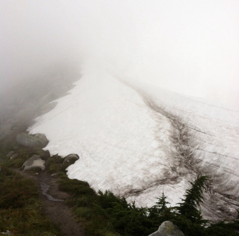 Climbing up to...blank space.