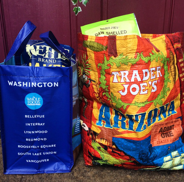 Also, my bags indicate my two favorite states. 